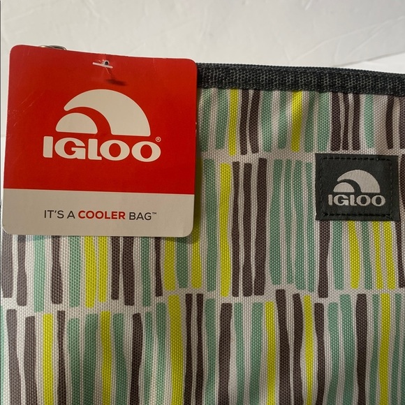 Insulated Cooler Bag Igloo Storage Bag Striped  NWT - Picture 7 of 11